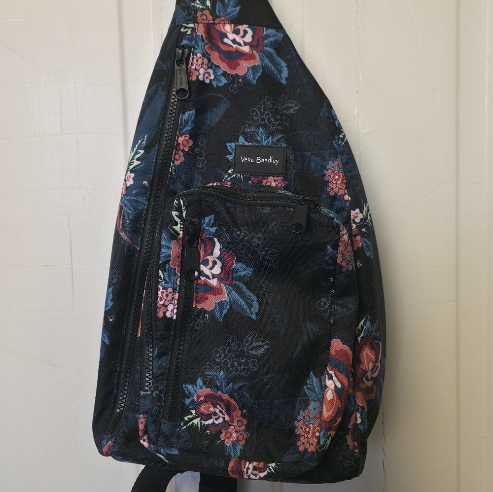 Vera Bradley ReActive Rose Foliage Woman's Mini Sling Backpack